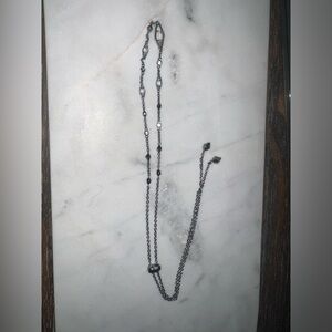 KENDRA SCOTT - GUNMETAL ADJUSTABLE NECKLACE / CHOKER